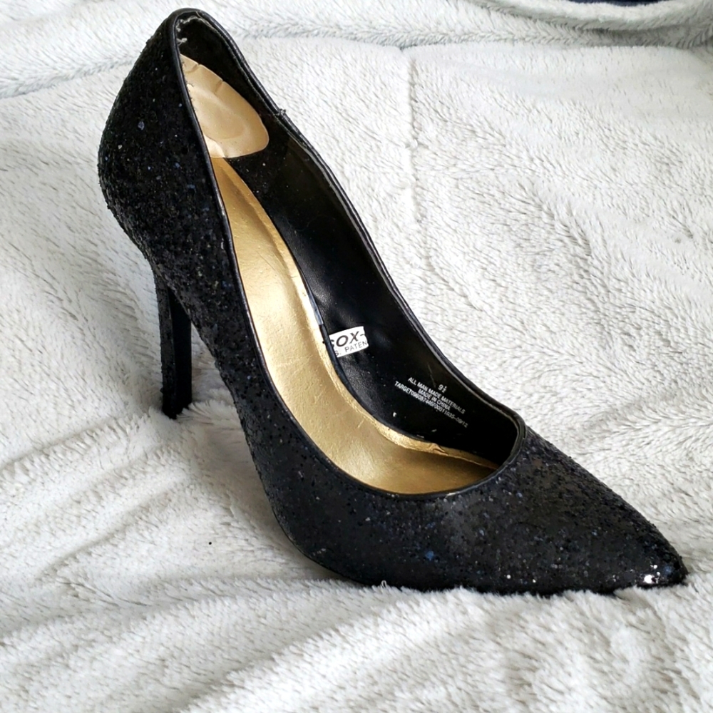 Mossimo 9.5 Black Glitter Heels
